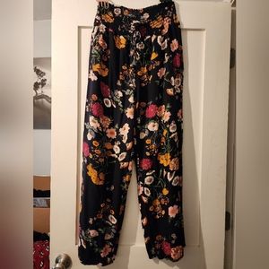 Flowy floral pants